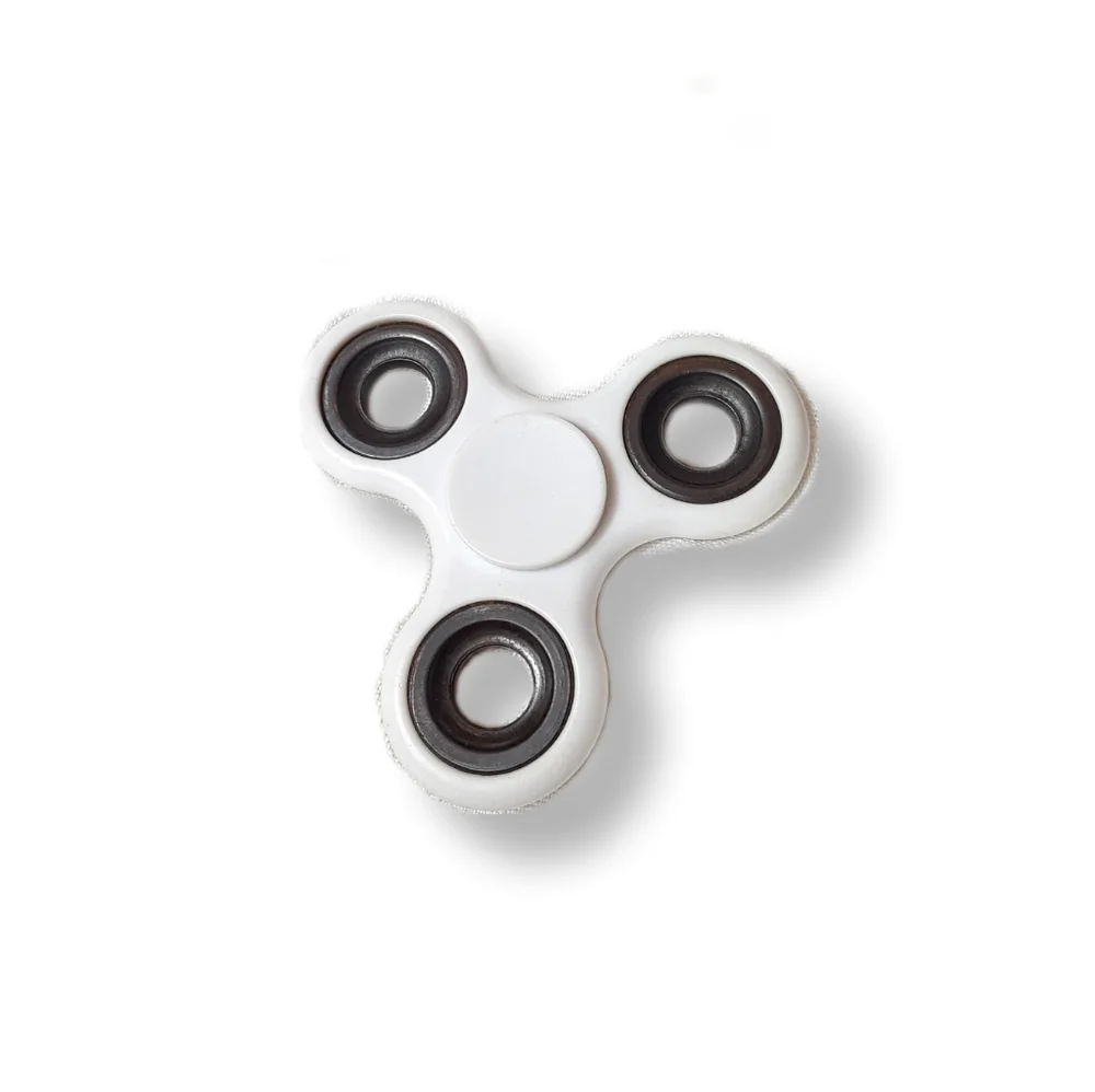Fidget Toy Spinner Kids Toy Metal Motion Handheld White Grey